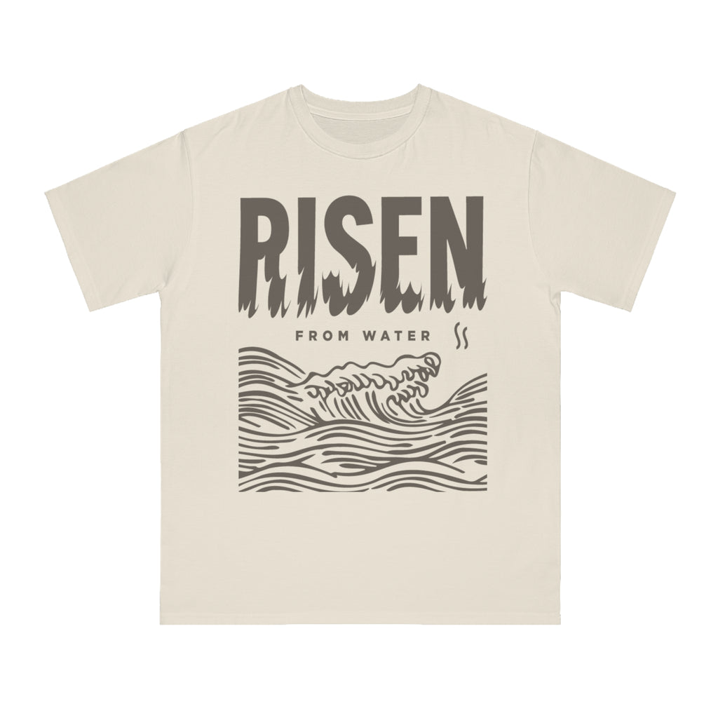 Line Art Risen From Water - Orangic Tee