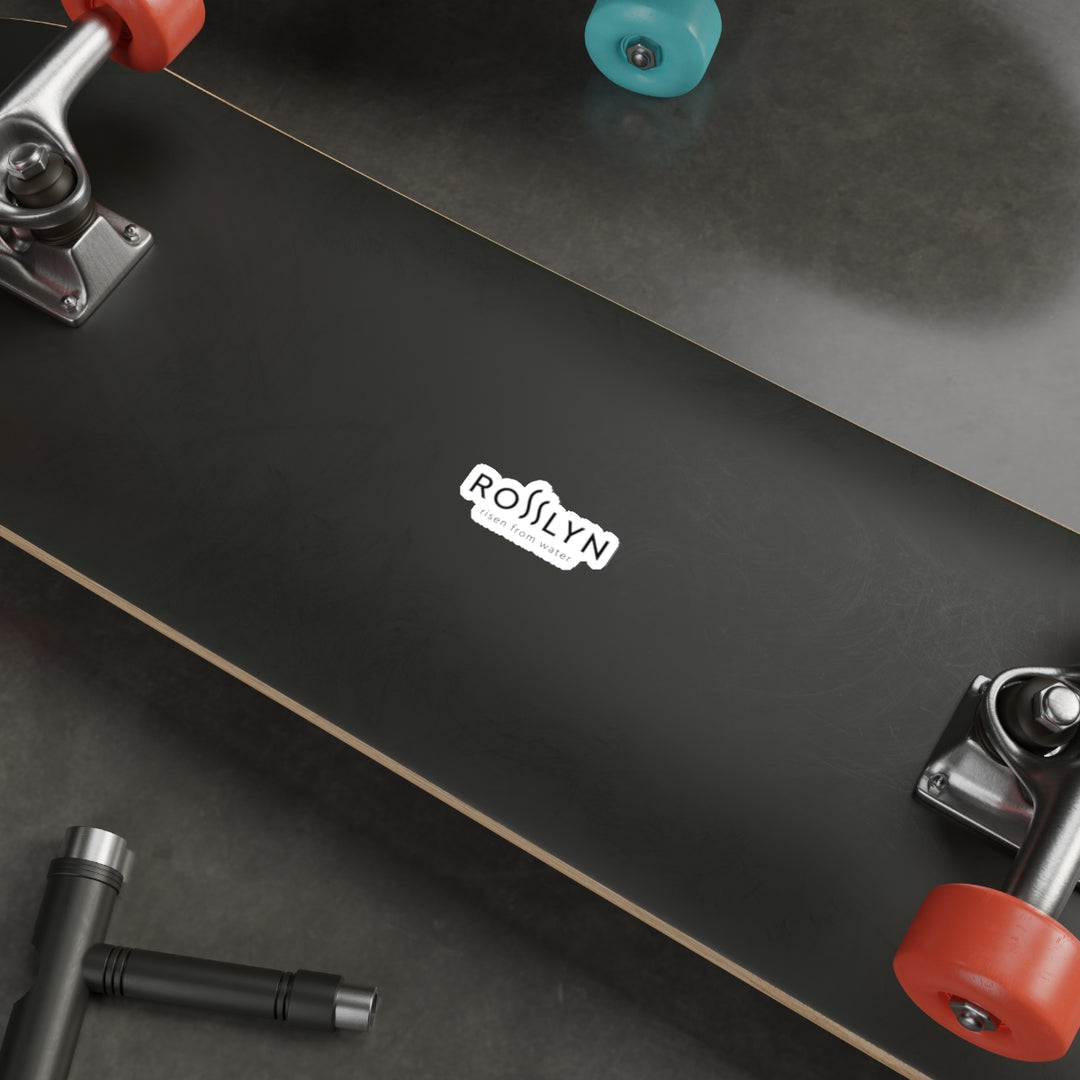 Rosslyn "Risen From Water" Die-Cut Sticker — Minimal Logo Sticker for Laptops & Water Lovers