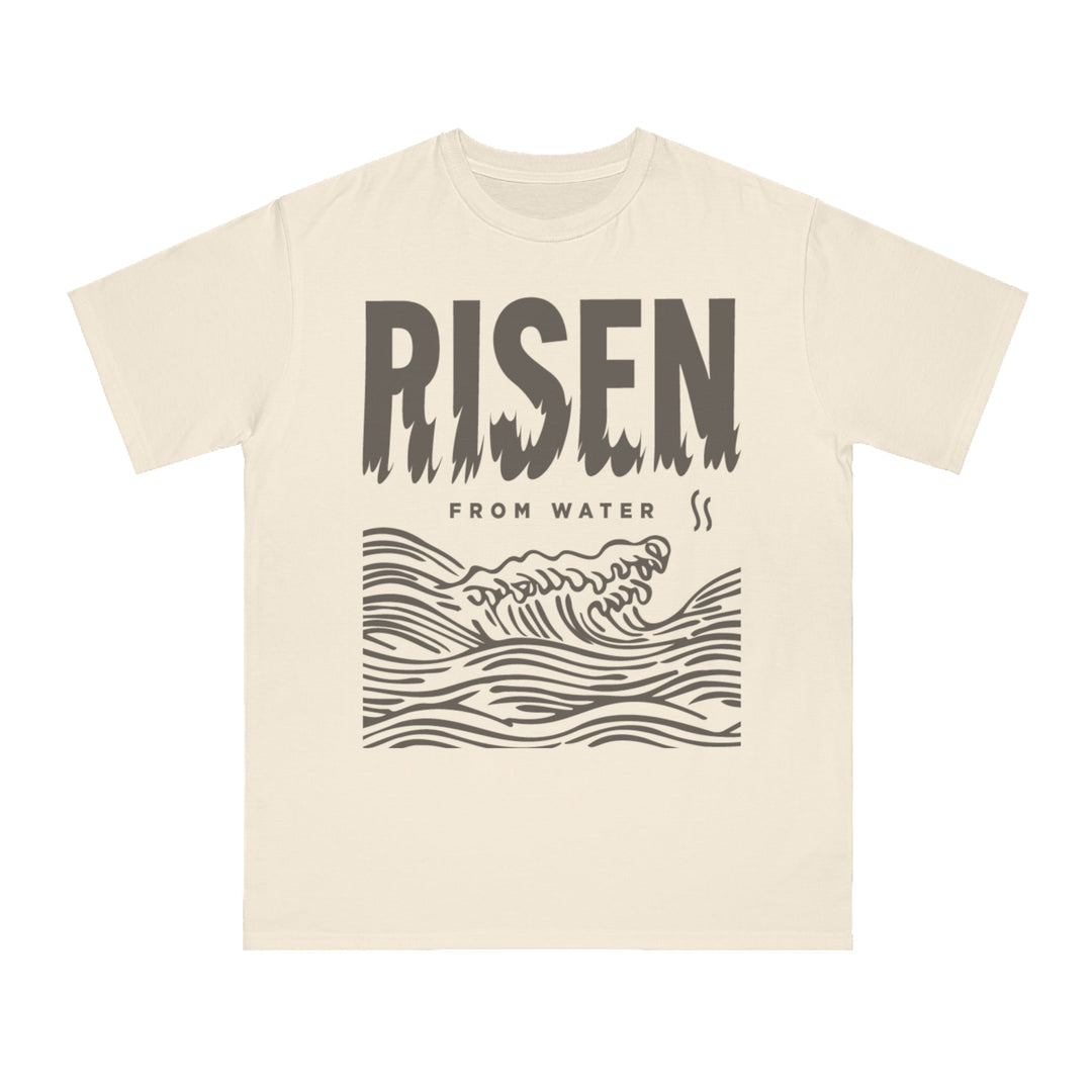 Line Art Risen From Water - Orangic Tee - Rosslyn Direct