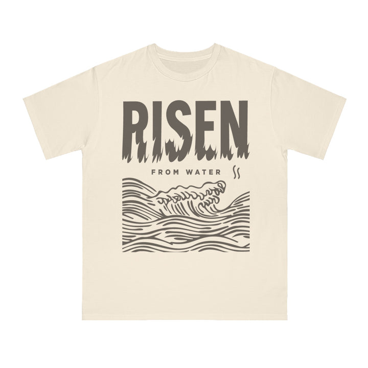 Line Art Risen From Water - Orangic Tee - Rosslyn Direct