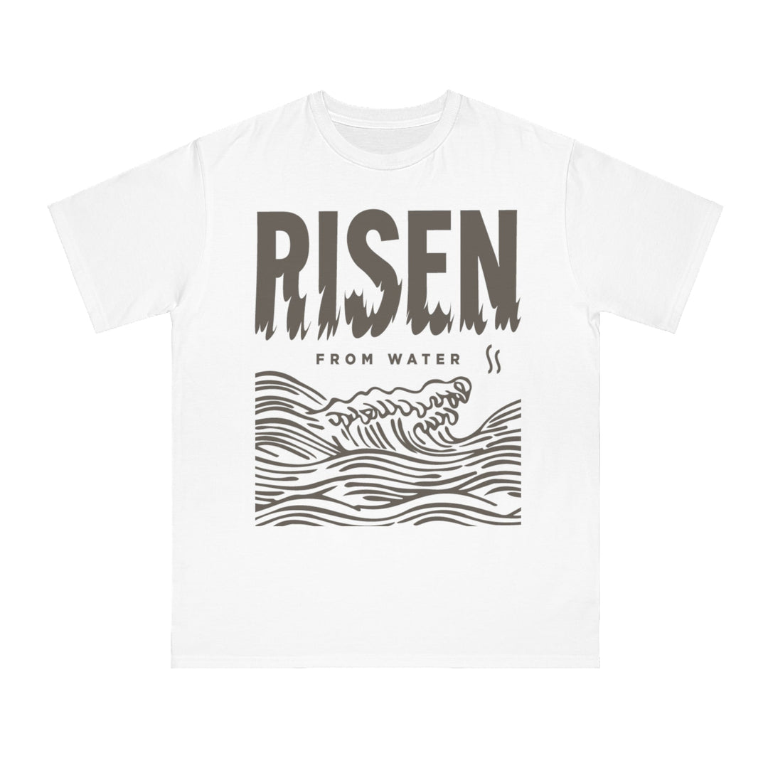 Line Art Risen From Water - Orangic Tee - Rosslyn Direct