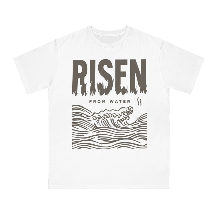Line Art Risen From Water - Orangic Tee - Rosslyn Direct