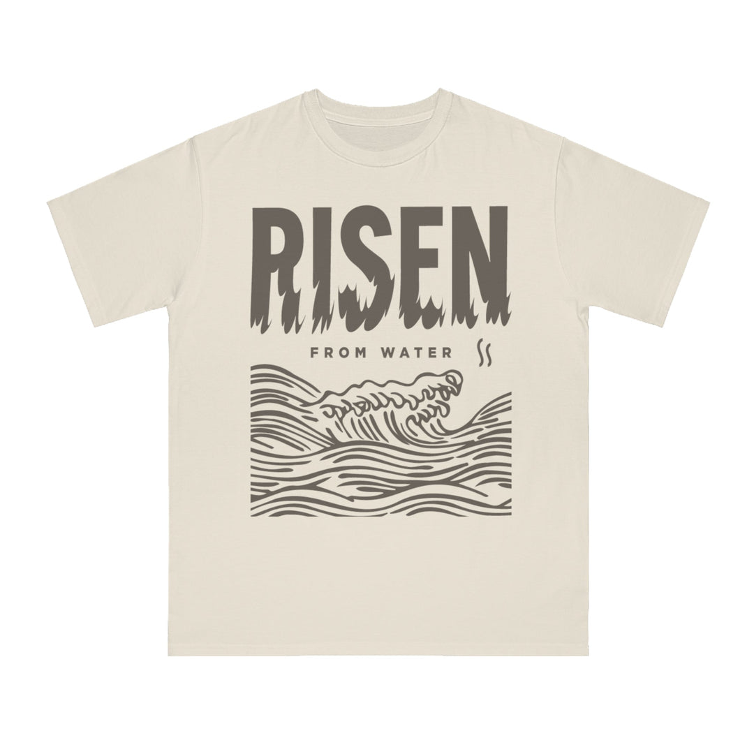 Line Art Risen From Water - Orangic Tee - Rosslyn Direct
