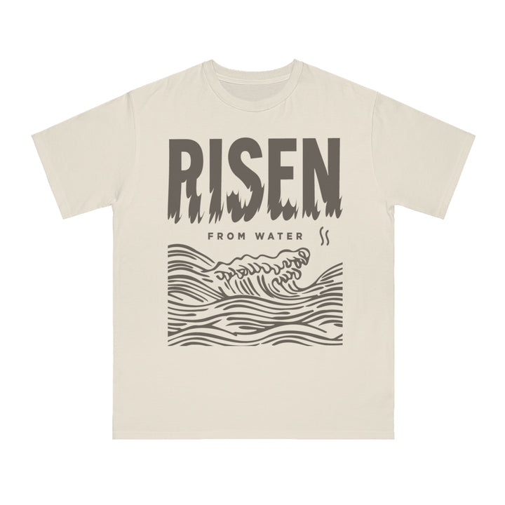 Line Art Risen From Water - Orangic Tee - Rosslyn Direct
